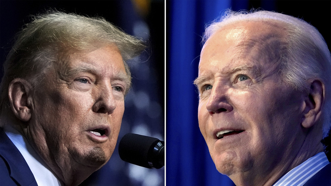 Biden y Trump en el primer debate presidencial