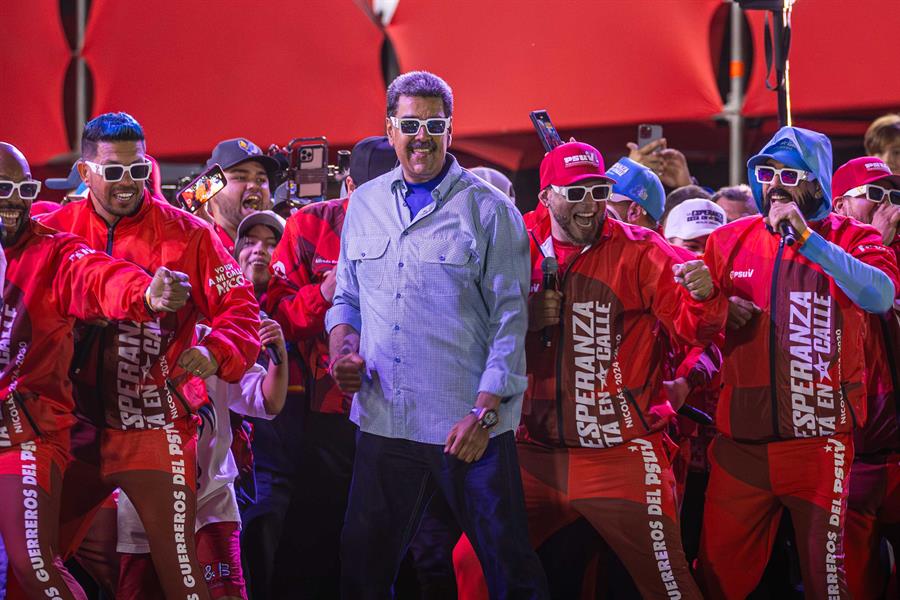 El presidente Maduro en el cierre de campaña