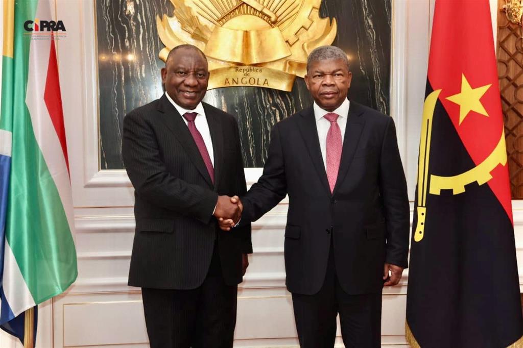 Cyril Ramaphosa y João Lourenço