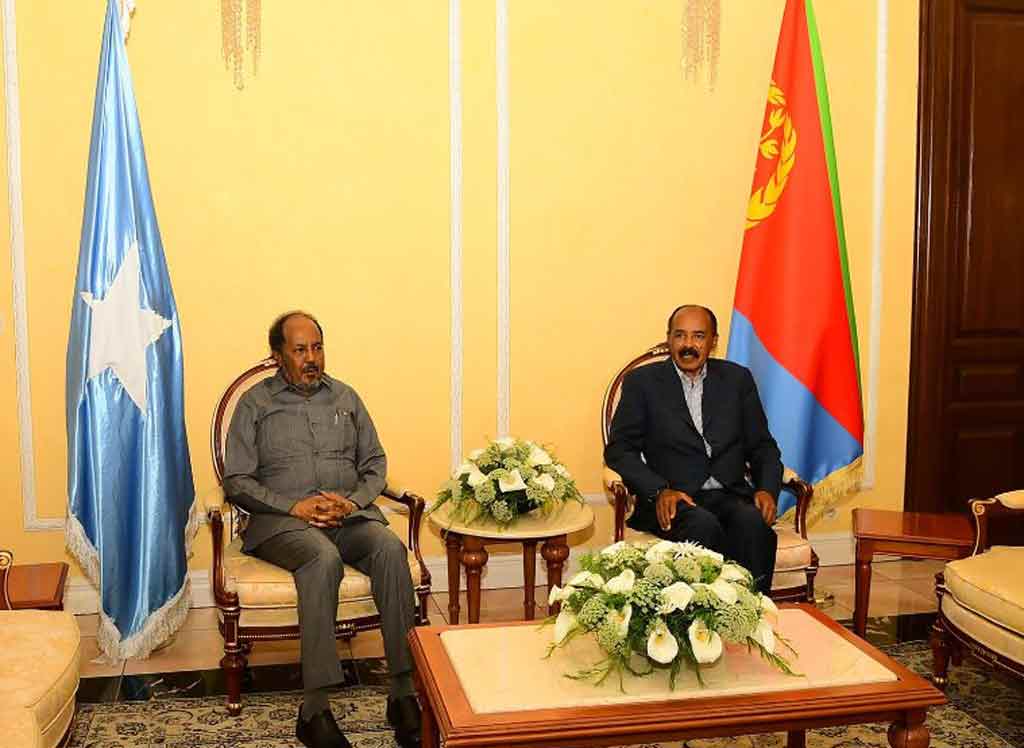 Presidentes Isaias Afwerki de Eritrea y Hassan Sheikh Mohamud de Somalia / Foto: Prensa Latina