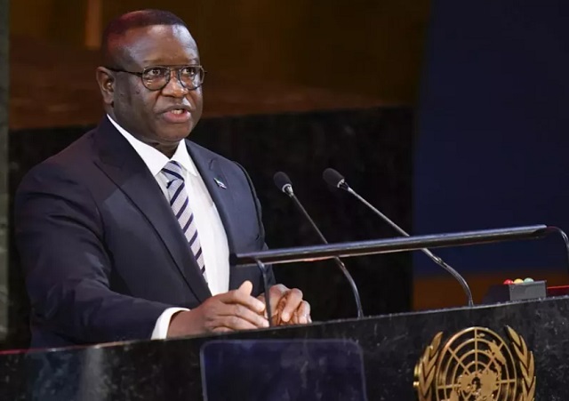 Julius Maada Bio presidente de Sierra Leona / Foto: Derechos de autor © africanaws Seth Wenig/Copyright 2022 The AP. Todos los derechos reservados.