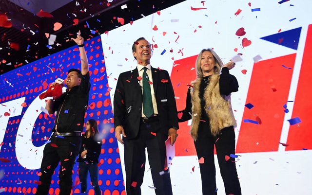 El candidato presidencial boliviano Jorge Quiroga