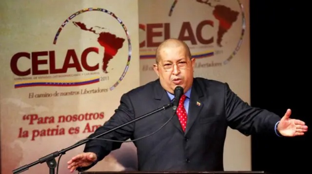 El Comandante Hugo Chávez preside primera cumbre de la CELAC. Foto: CELAC