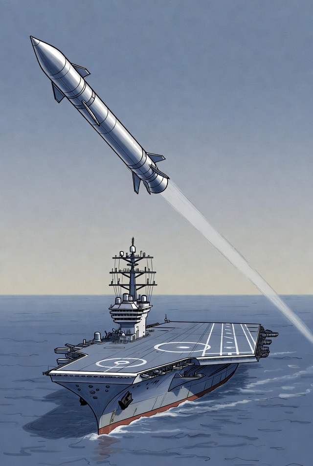 Portavines USA y misil iraní