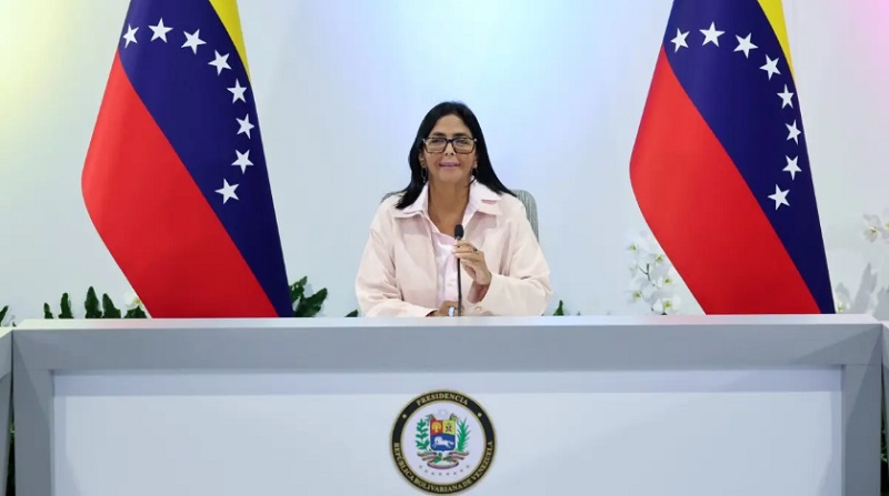 «Es muy lamentable que el extremismo venezolano se dio a la tarea de visitar capitales de Europa y otros países para tratar de impedir este paso tan importante para nuestra economía», señaló la presidenta encargada de Venezuela. Foto: Prensa Presidencial.