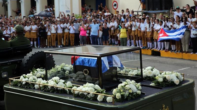Caravana con cenizas del Comandante Fidel Castro