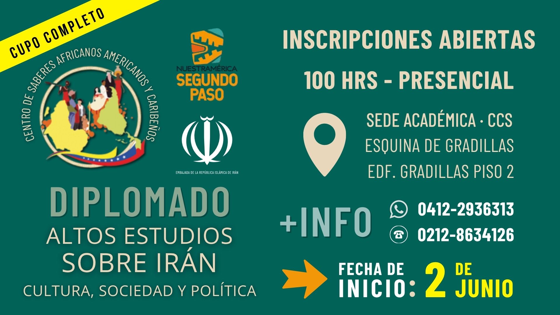 Diplomado Altos Estudios sobre Irán. Cupo Completo