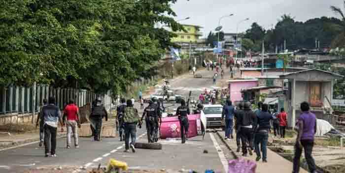 Disturbios en Gabón