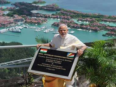 El Presidente Narendra Modi en Seychelles