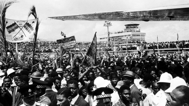 El emperador etíope fue recibido por decenas de miles de rastafaris cuando viajó a Jamaica en 1966jpg