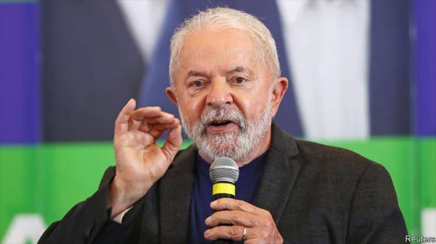 El presidente de Brasil Luiz Inácio Lula da Silva durante una reunión en Sao Paulo Brasil