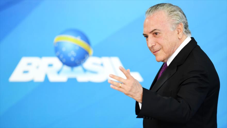El presidente de Brasil Michel Temer