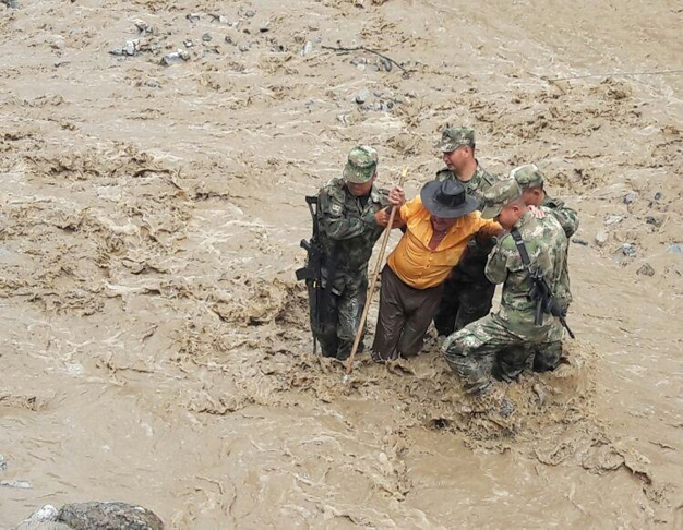 Estragos causados por aguaceros en Colombia