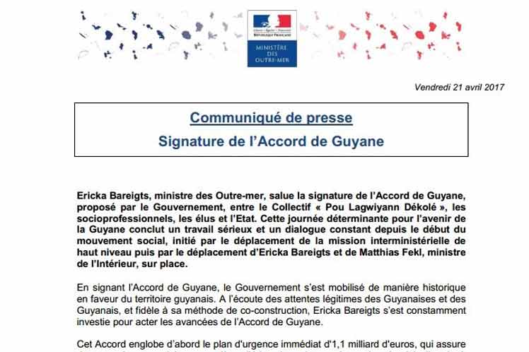 Firma de acuerdo en Guayana