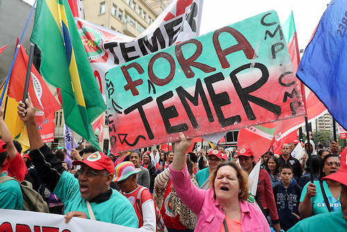 Fuera Temer reclaman los brasileños. Foto EFE