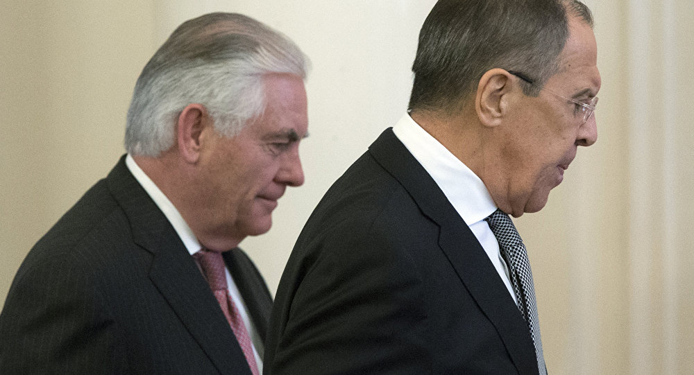 Lavrov y Tillerson cancilleres Rusia y EEUU