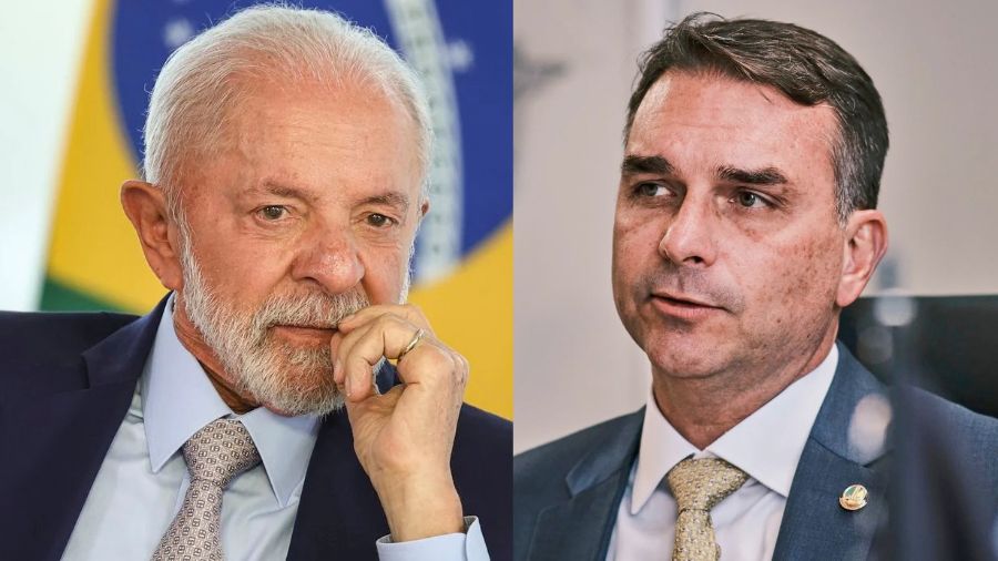 Lula y Flávio Bolsonaro en empate técnico según sondeos