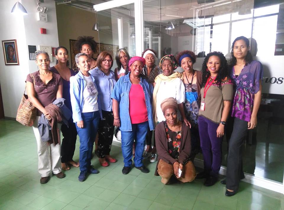 Participantes del Conversatorio en el marco de la Semana de la Mujer Afro