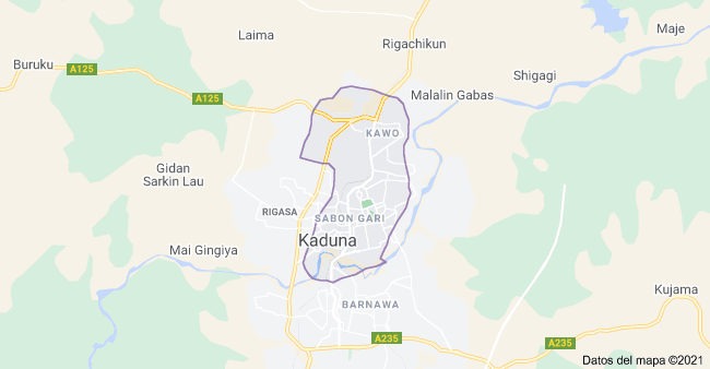Mapa de Kaduna