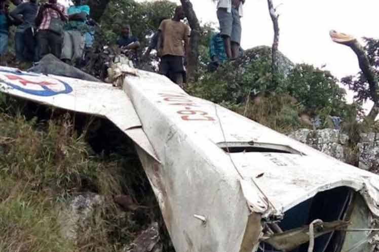 Restos de la avioneta