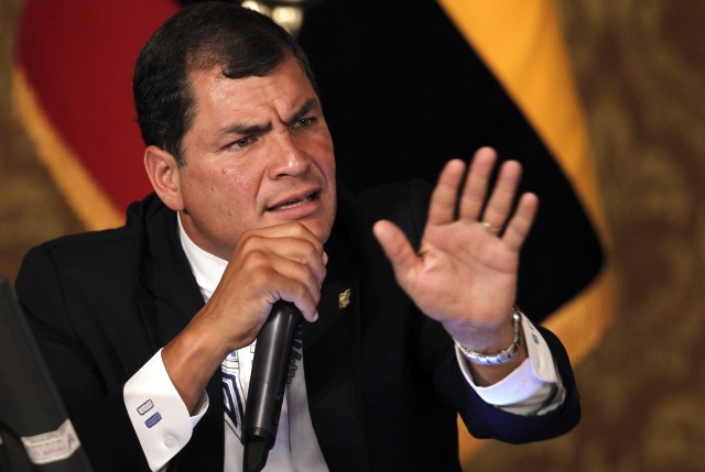Presidente de Ecuador Rafael Correa