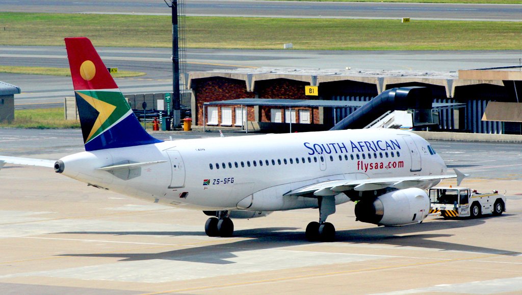 SOUTH AFRICAN AIRLINES AIRBUS A319 ZS SFG