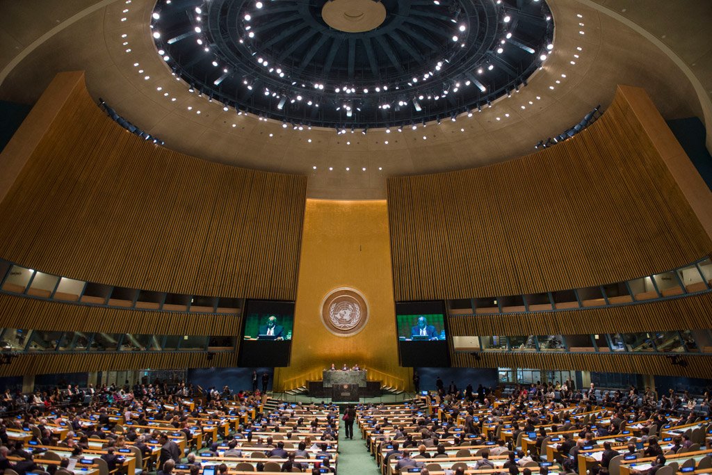Sala de la Asamblea General de la ONU