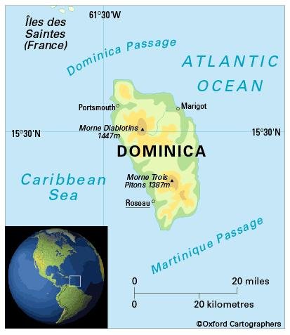 Ubicación geográfica de Dominica