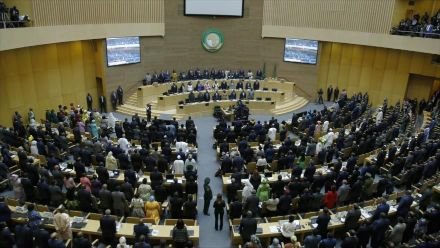 Una vista de la 33.ª Cumbre de Jefes de Estado de la Unión Africana en Addis Abeba, Etiopía, 9 de febrero de 2020.