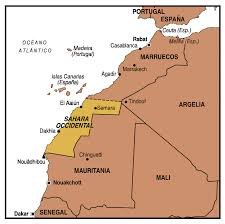 Sahara Occidental mapa