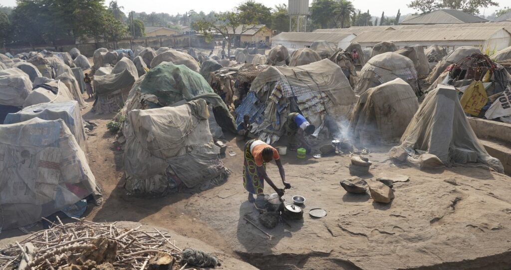 Campo de refugiados en el estado de Benue, Nigeria.