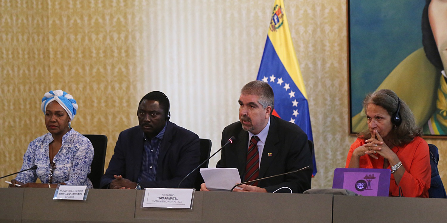 Jornada Mundial por las reparaciones de los pueblos afrodescendientes en Caracas, Venezuela