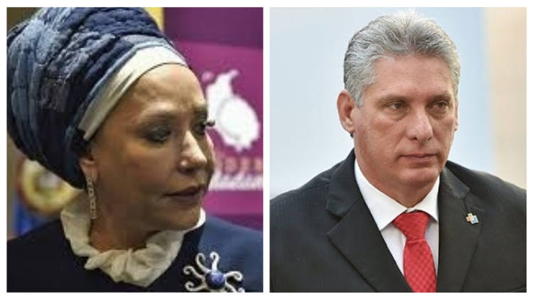 Piedad Córdoba y Díaz Canel