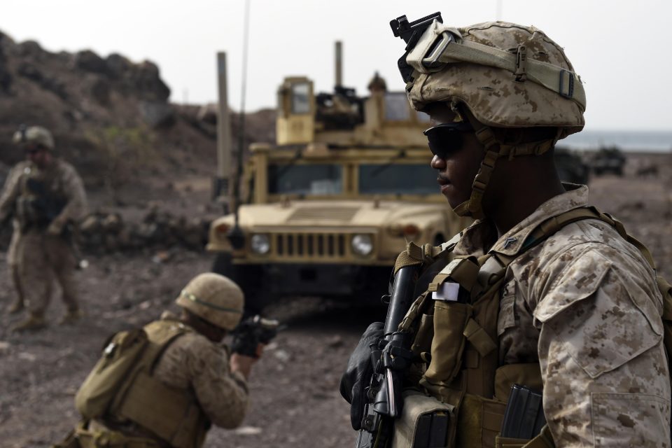 Soldado Estadounidense en operaciones dentro del Continente africano