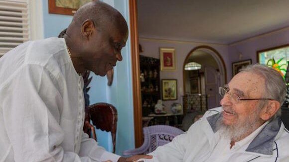 Teodoro Obiang y Fidel Castro