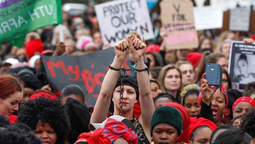 Marcha de mujeres sudafricanas