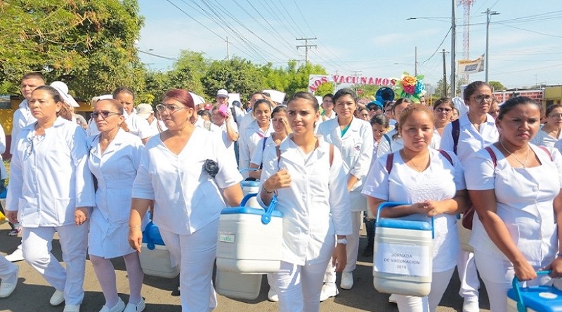 Nicaragua cumplindo jornada de vacunacion. 