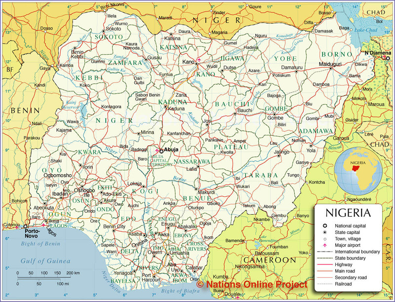 nigeria map